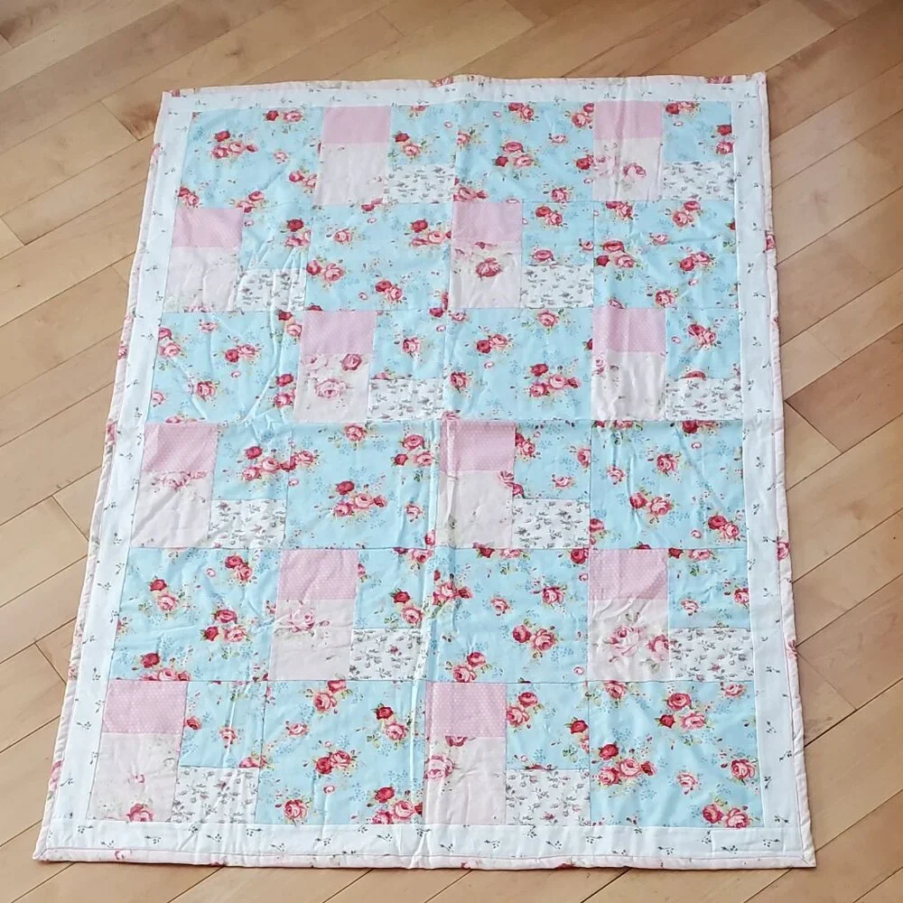 Handmade Patchwork Quilt Multicolor Not Pre-Washed 40